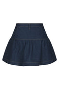 Tripa Denim Frill Skirt - Blue