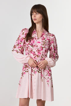 Yascleo Ls Dress - Pale Lilac Cleo Print