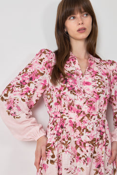 Yascleo Ls Dress - Pale Lilac Cleo Print