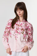 Yascleo Ls Shirt - Pale Lilac Cleo Print