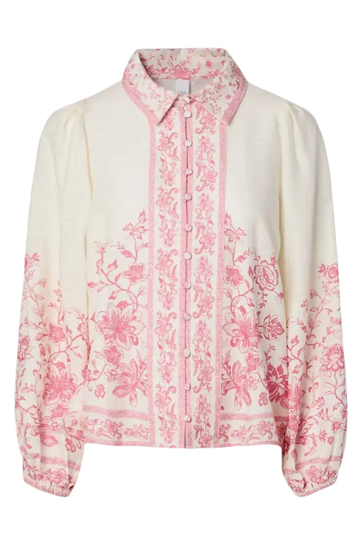 Yascoralina Ls Shirt - Pristine Coralina Print