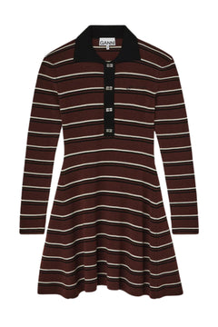 Mini Ribbed Merino Dress - Multicolour