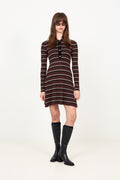Mini Ribbed Merino Dress - Multicolour