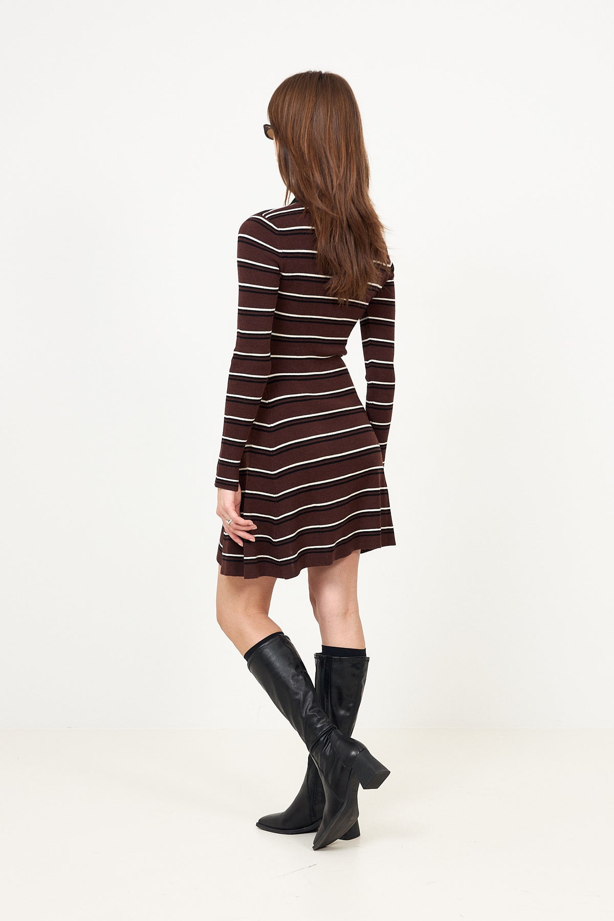 Mini Ribbed Merino Dress - Multicolour