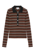 Mini Ribbed Merino Polo - Multicolour