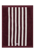 Striped Terry Towel 30X50 - Fig/Snow White