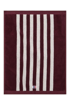 Striped Terry Towel 50X70 - Fig/Snow White