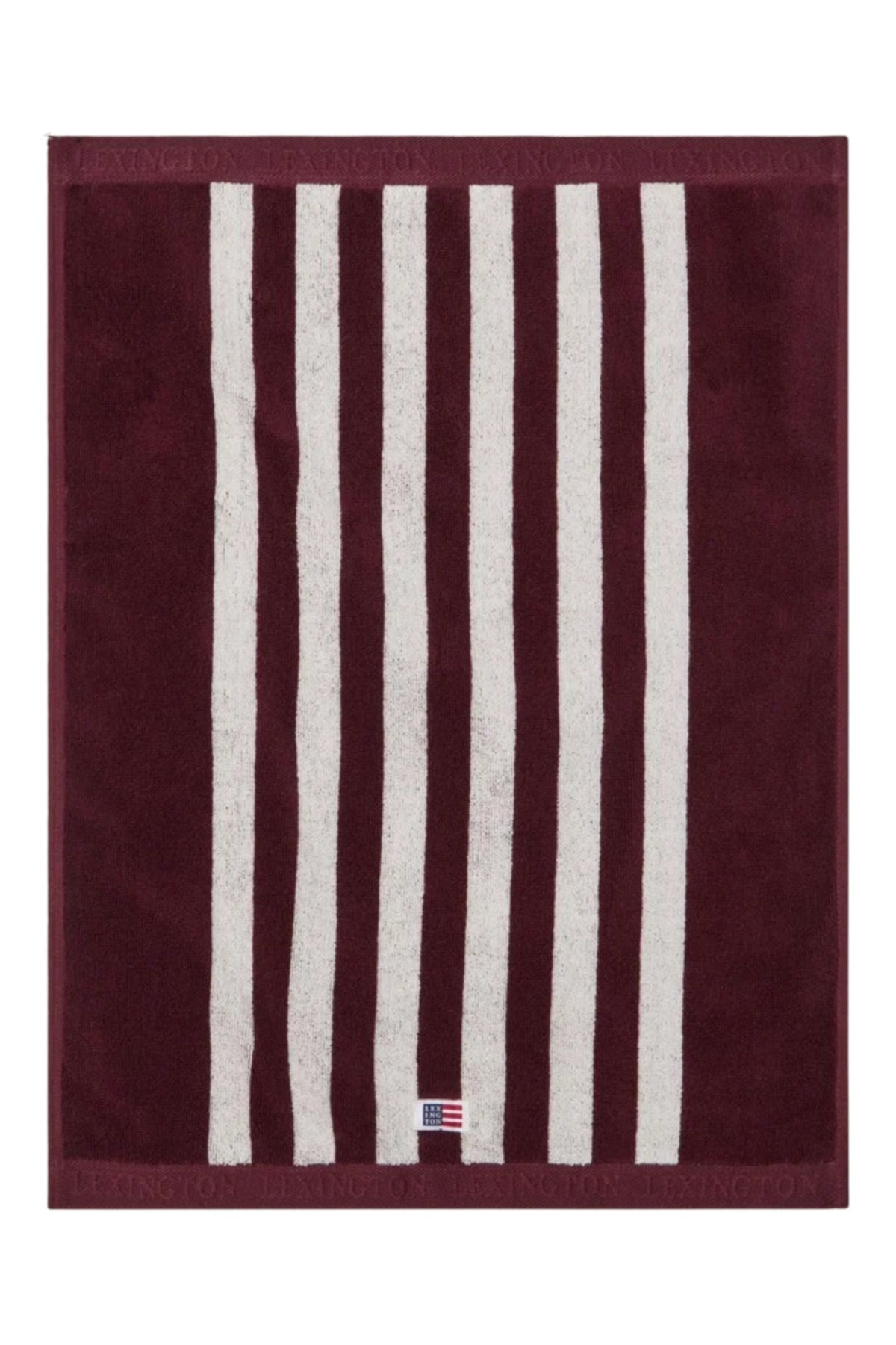 Striped Terry Towel 50X70 - Fig/Snow White