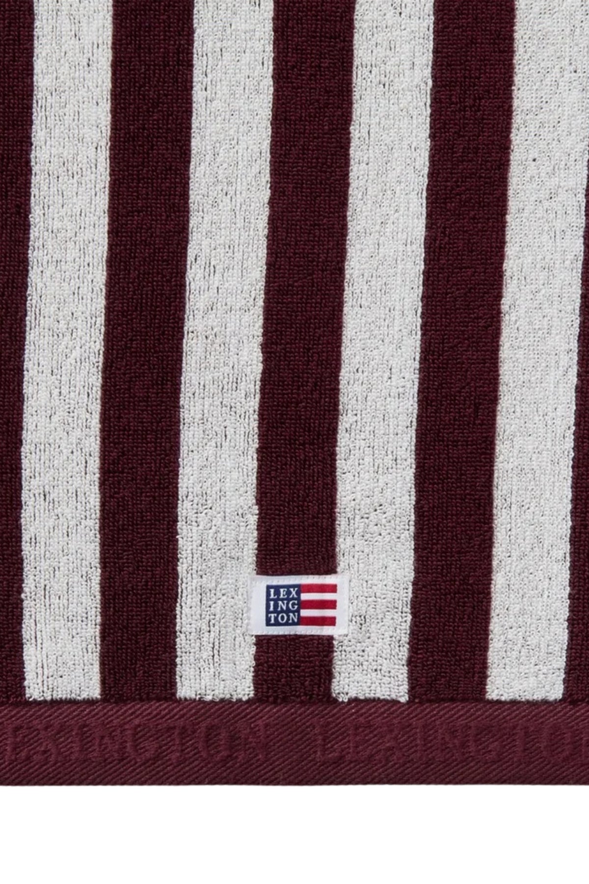 Striped Terry Towel 50X70 - Fig/Snow White