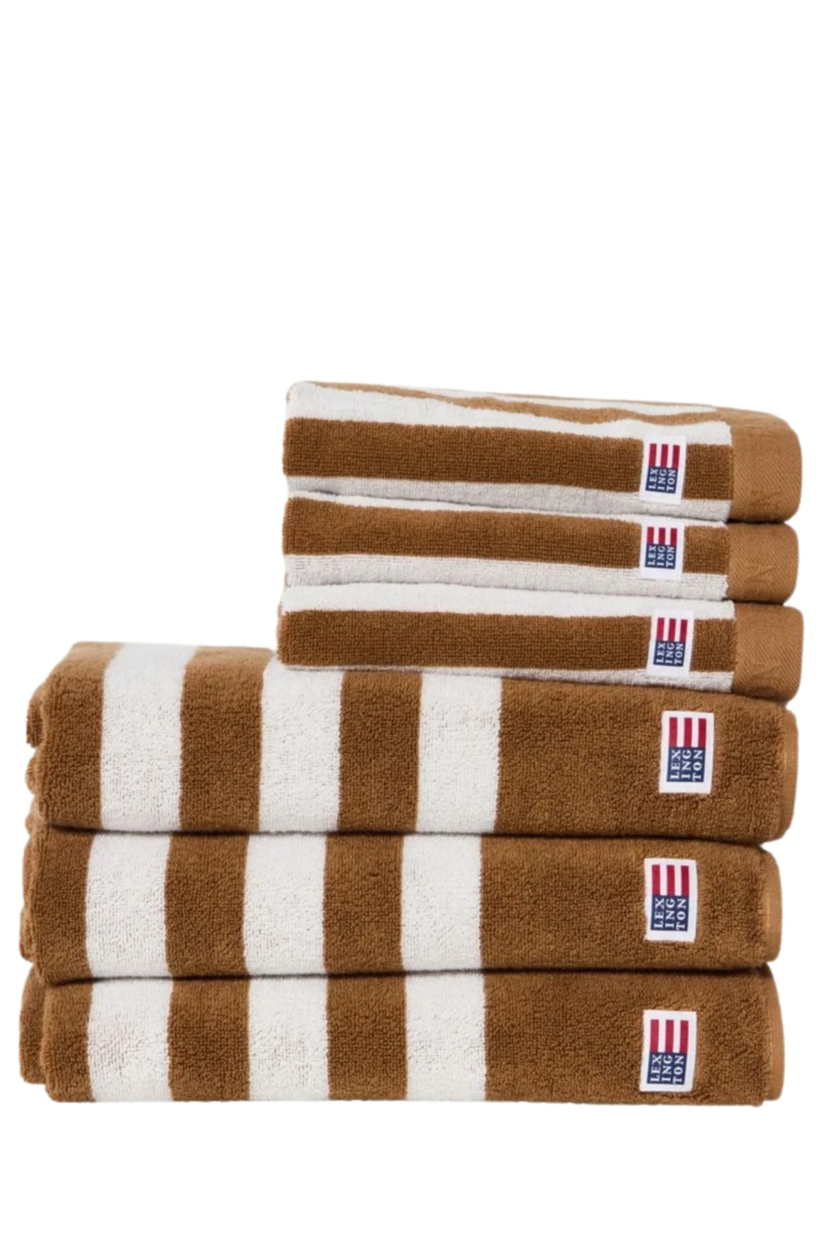 Striped Terry Towel 30X50 - Fudge/Snow White