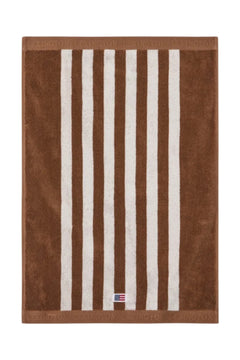 Striped Terry Towel 30X50 - Fudge/Snow White