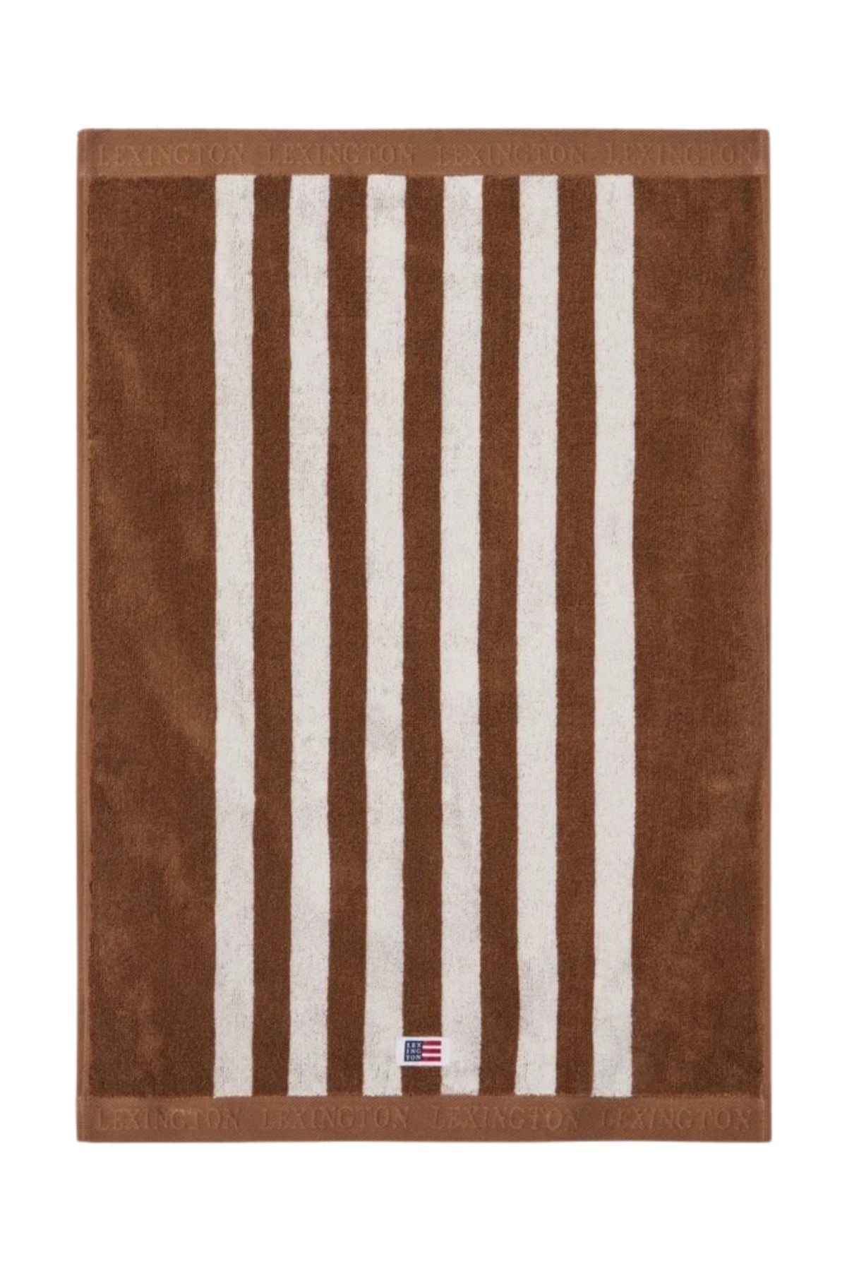 Striped Terry Towel 50X70 - Fudge/Snow White