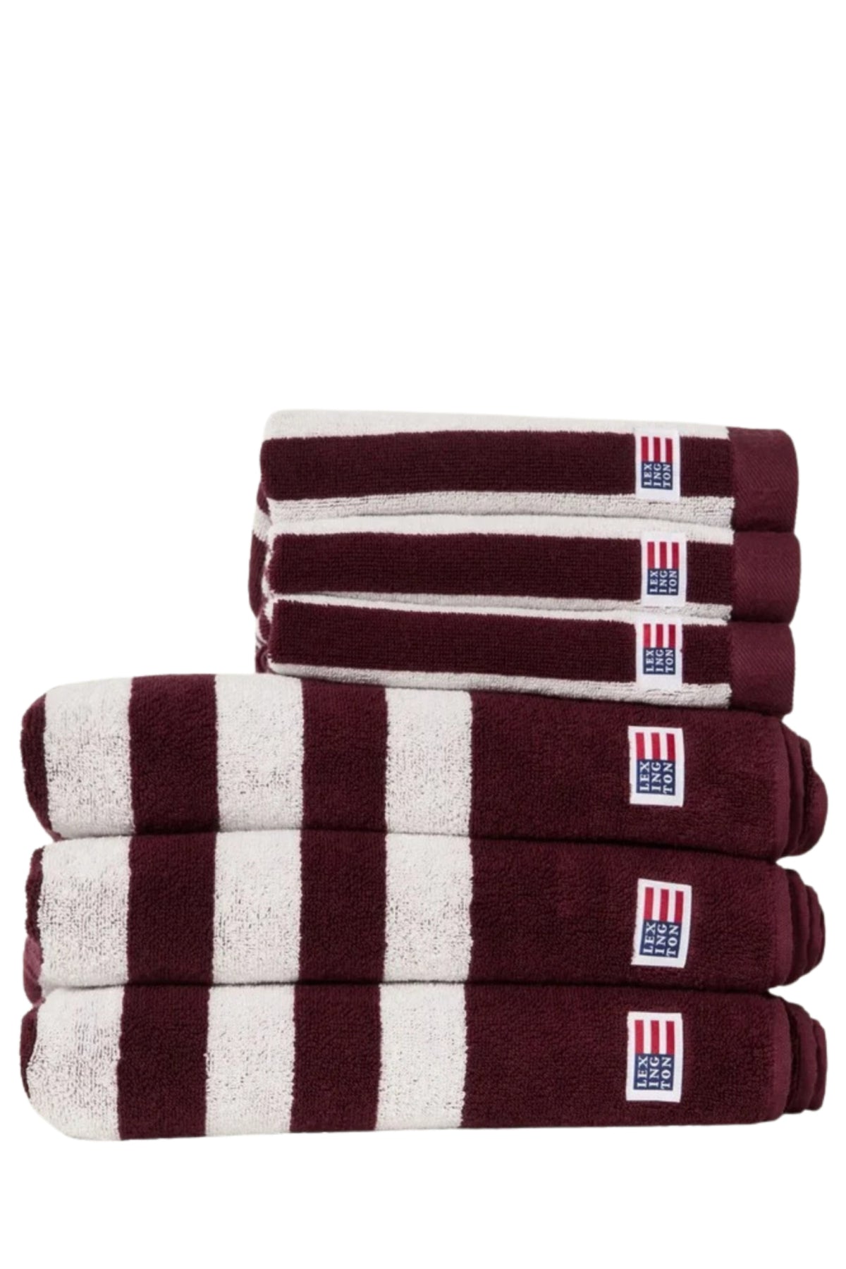 Striped Terry Towel 70X130 - Fudge/Snow White