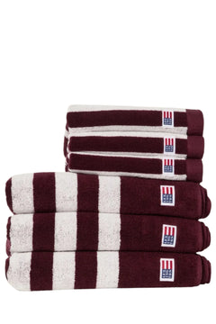 Striped Terry Towel 70X130 - Fudge/Snow White