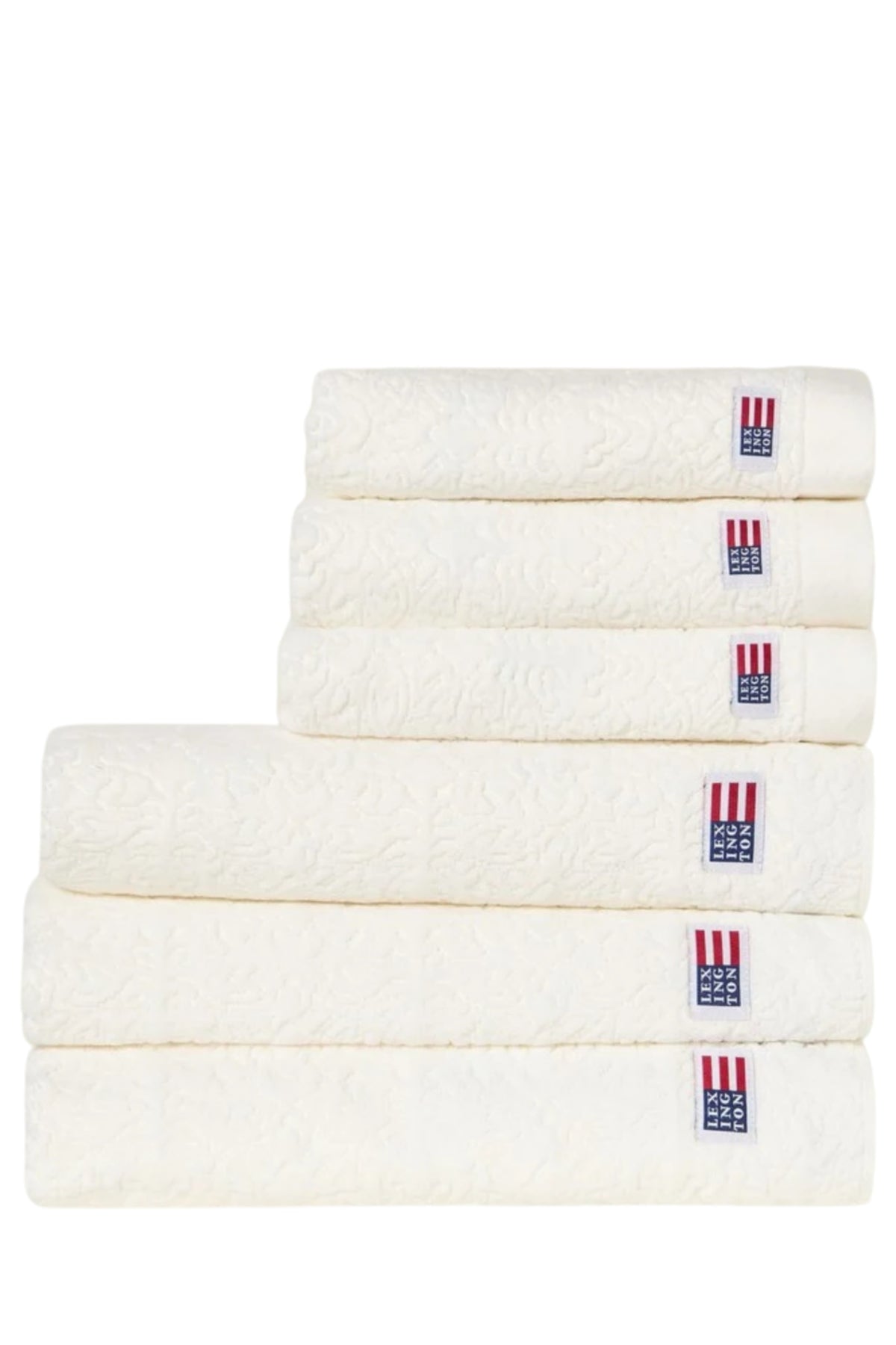 Velour Jacquard Ornament Towel 30X50 - Snow White