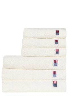 Velour Jacquard Ornament Towel 50X70 - Snow White