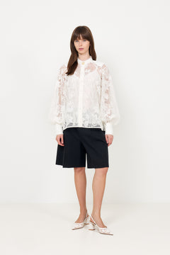 Pippa Lace Blouse - Ivory