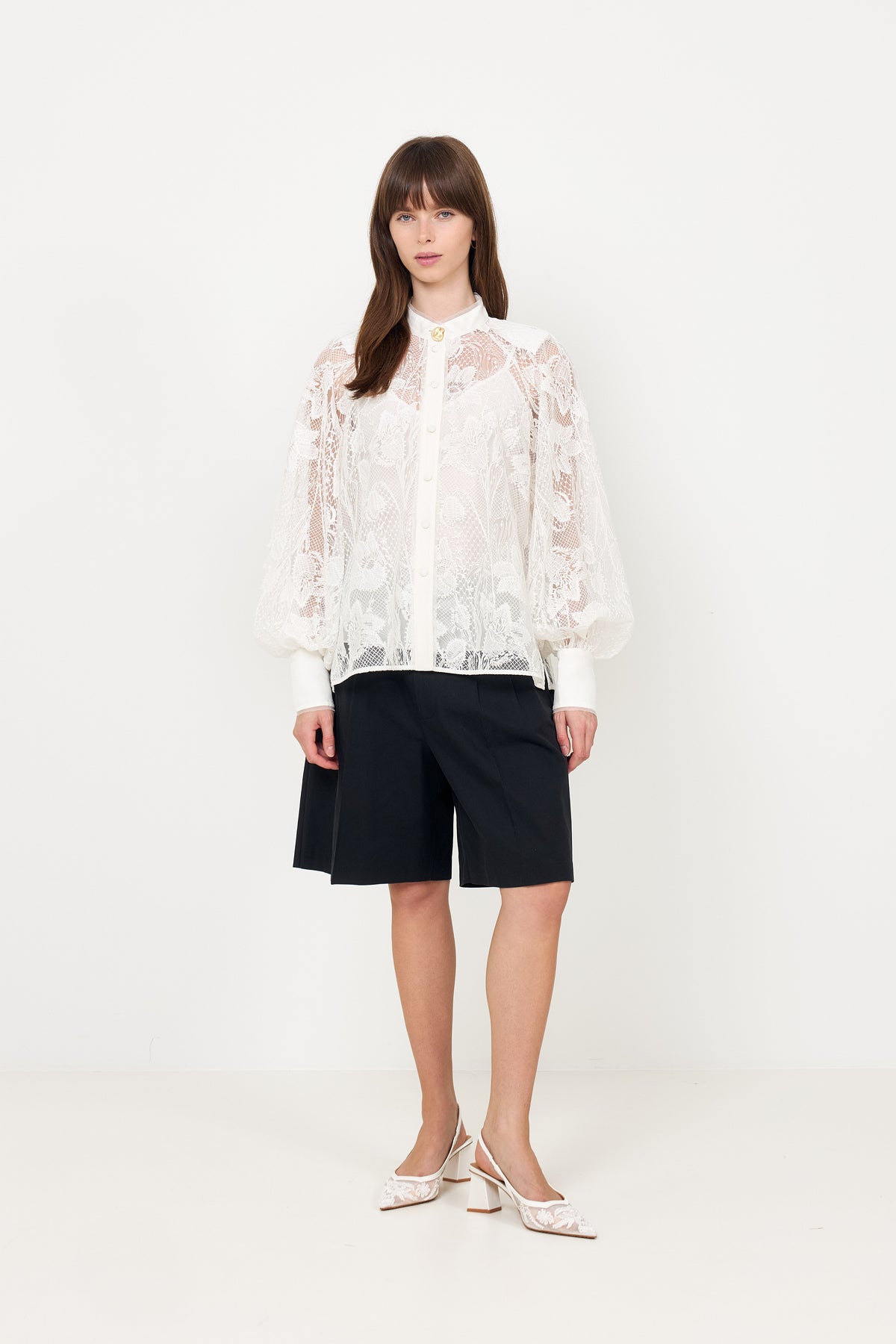 Pippa Lace Blouse - Ivory