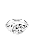 Swan Mini Signet Ring - Silver