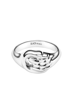 Swan Mini Signet Ring - Silver