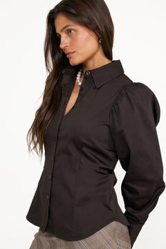 Esther Blouse - Brown
