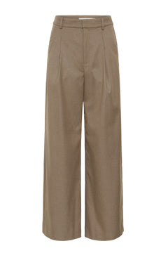 Gzpaula Mw Wide Pants Noos - Dark Timberwolf Melange