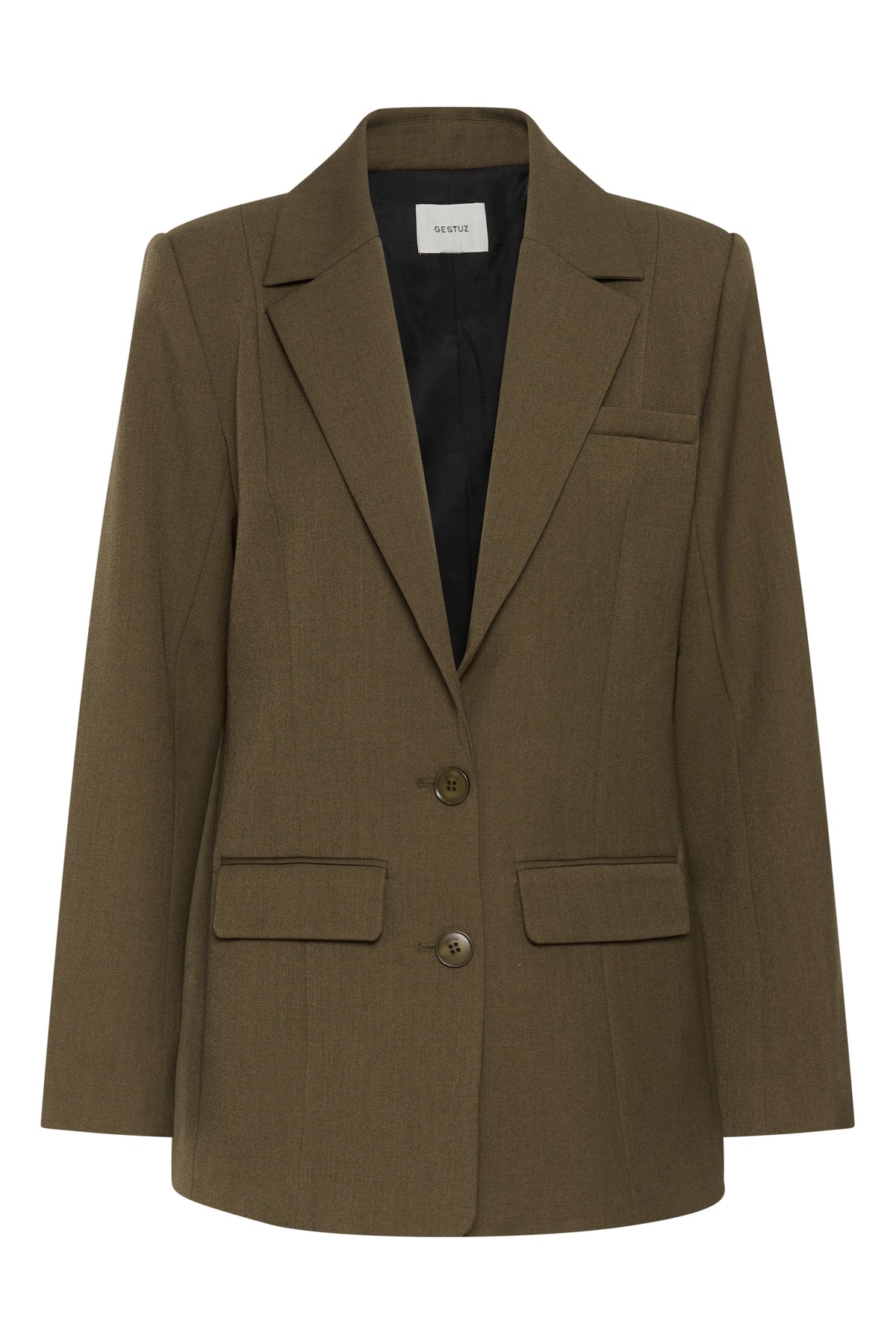 Gzstacy Blazer - Slate Black Melange/Brown