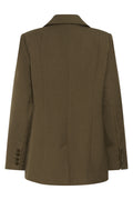 Gzstacy Blazer - Slate Black Melange/Brown