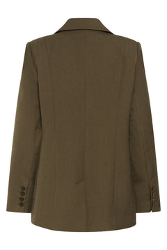 Gzstacy Blazer - Slate Black Melange/Brown