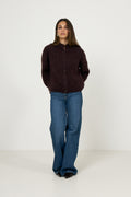 Gzdebbie Cardigan - Plum Melange