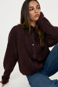 Gzdebbie Cardigan - Plum Melange