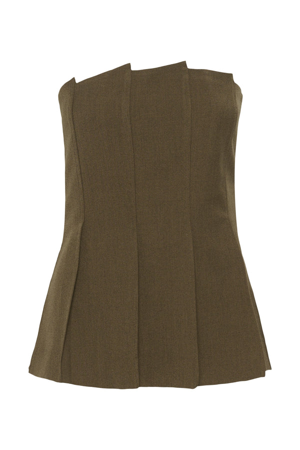 Gzstacy Pleat Corsage - Slate Black Melange
