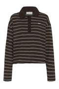 Gzpilova Ls Polo Tee - Ganache Striped