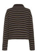 Gzpilova Ls Polo Tee - Ganache Striped