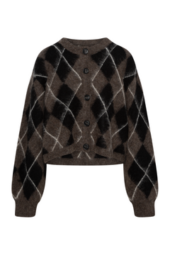 Gzsida Multi Cardigan - Black/Chestnut/Ivory