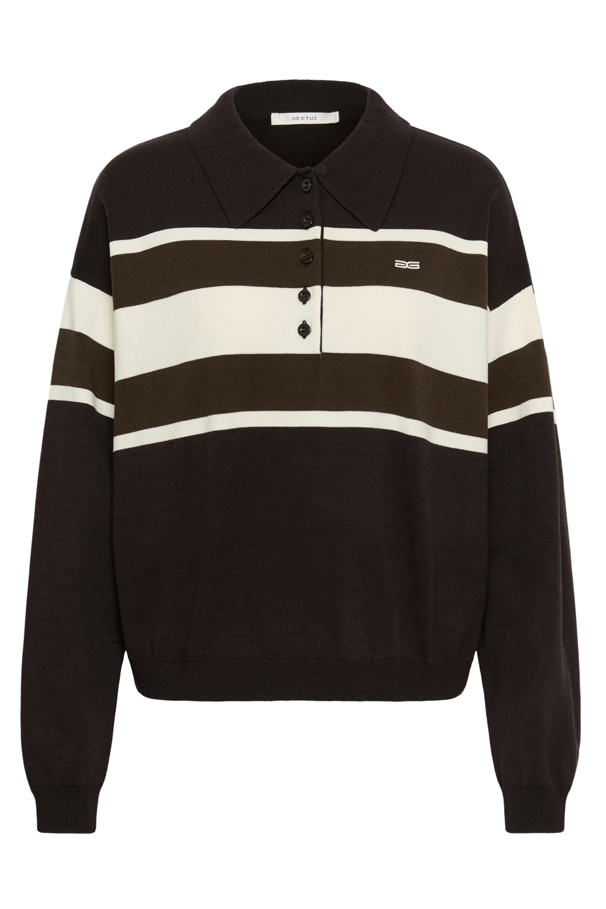 Gzalexu Polo Pullover - Ganache/Slate Black/Egret