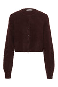 Gzdebbie Short Cardigan - Plum Melange