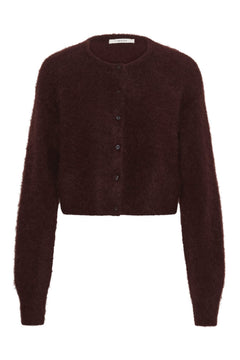 Gzdebbie Short Cardigan - Plum Melange