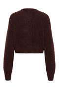 Gzdebbie Short Cardigan - Plum Melange