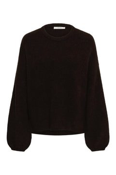 Gzalpha Slit Pullover - Ganache Melange