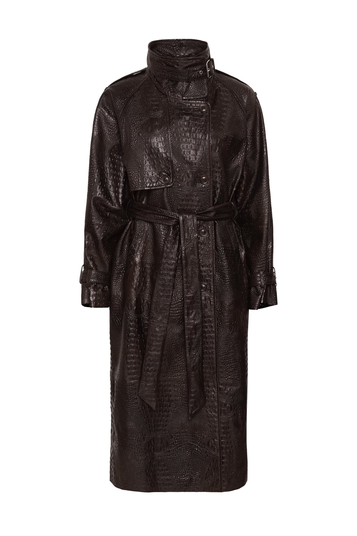 Gzcroline Long Jacket - Ganache Croco