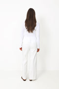 Ida Peplum Cardigan - White