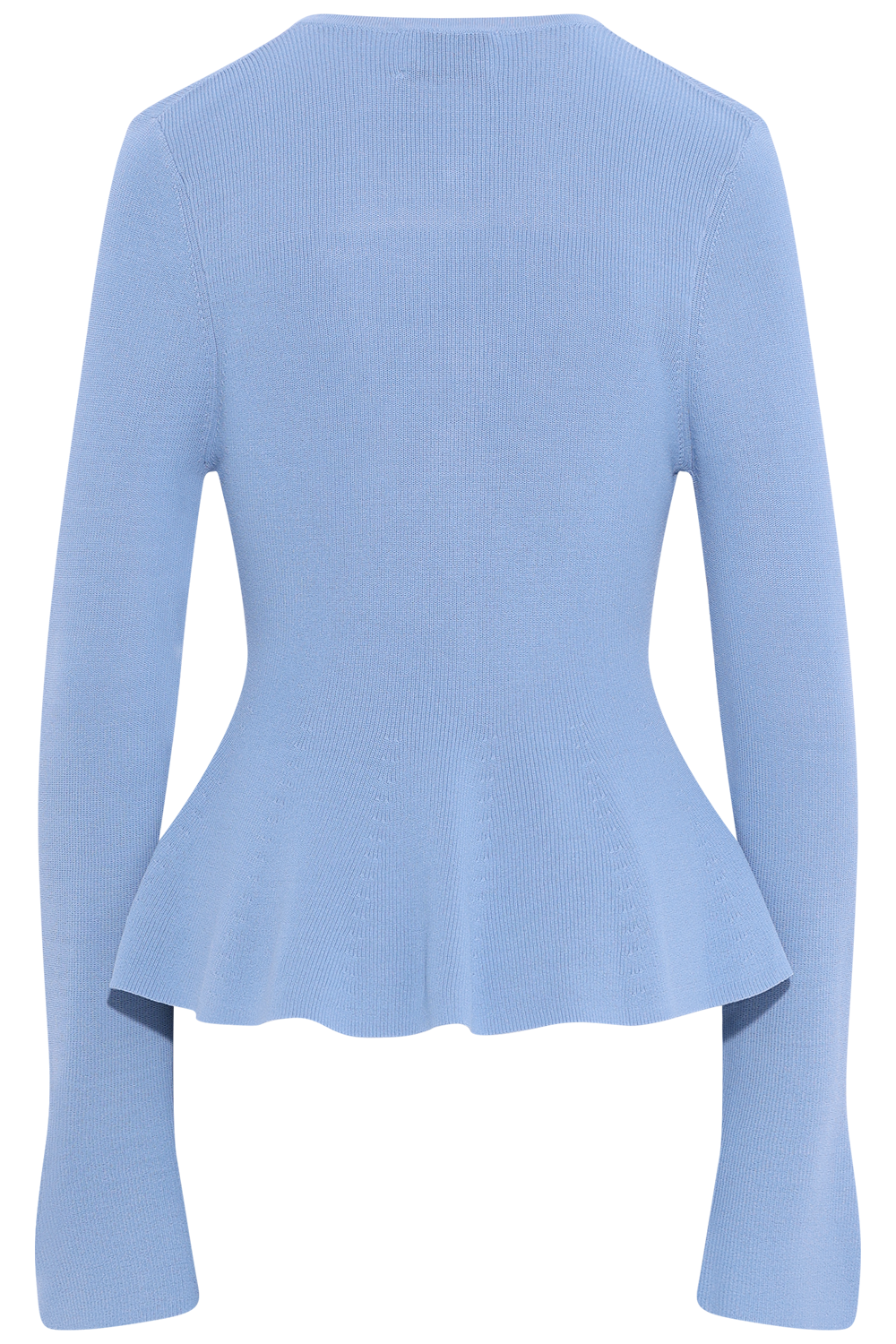 Ida Peplum Cardigan - Blue