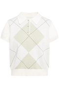Alvilde Argyle Polo Tee - White