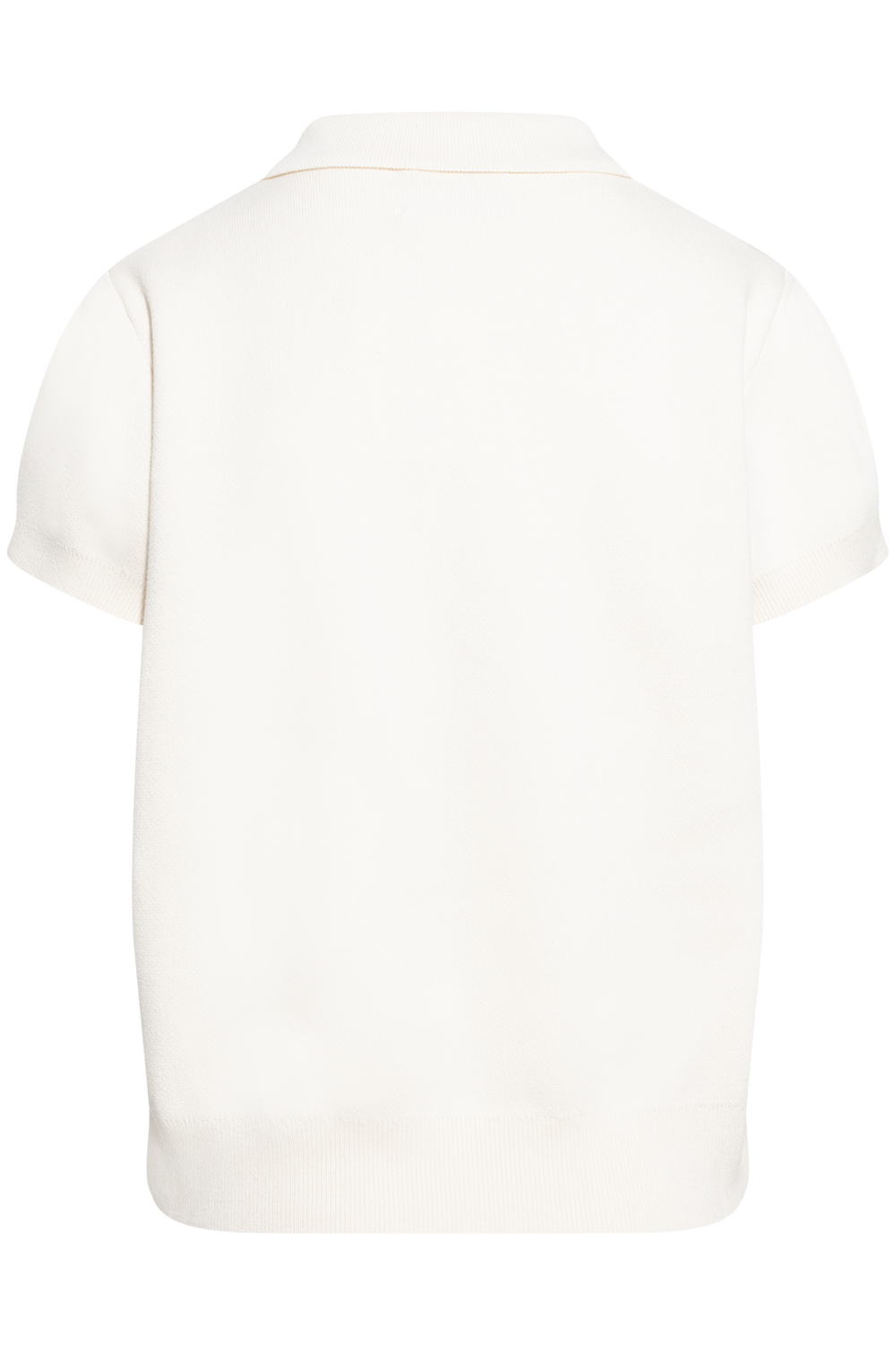 Alvilde Argyle Polo Tee - White