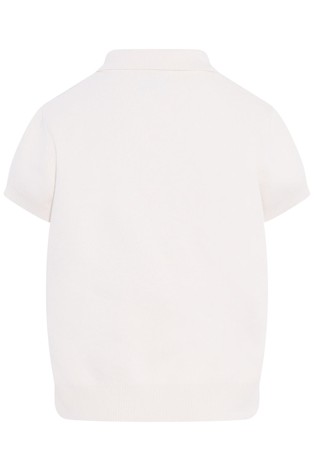 Alvilde Argyle Polo Tee - White