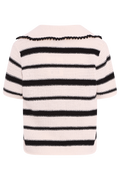 Sofie Stripe Knit Top - Black/Creme