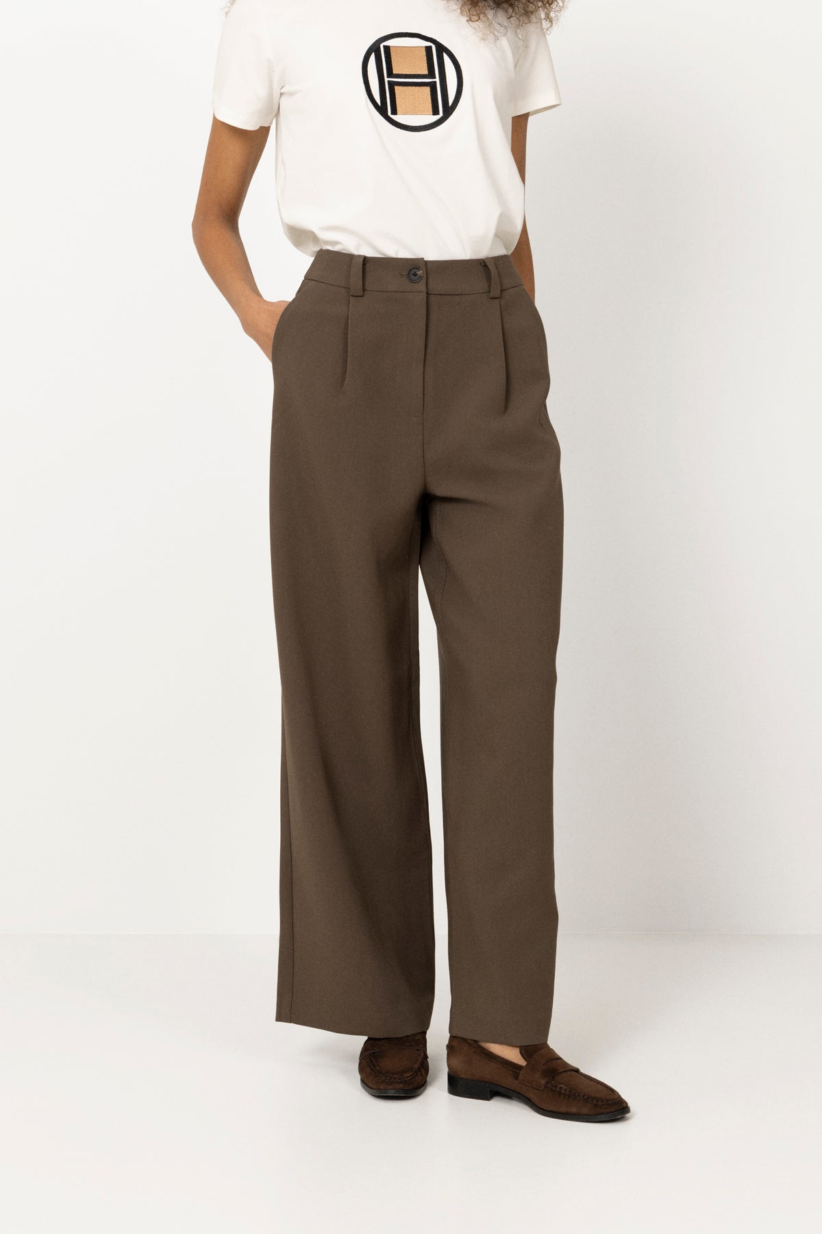 Gale Wide Pants - Espresso