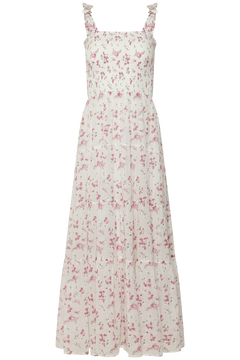 Magni Cotton Maxi Dress - Pink Floral