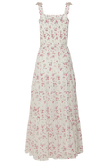 Magni Cotton Maxi Dress - Pink Floral